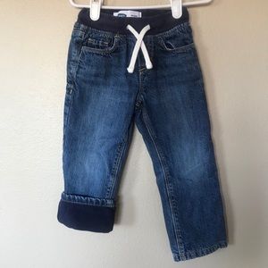 Old Navy Fleece Lined Toddler Jeans Size 3T